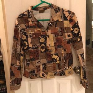 Light weight print jacket